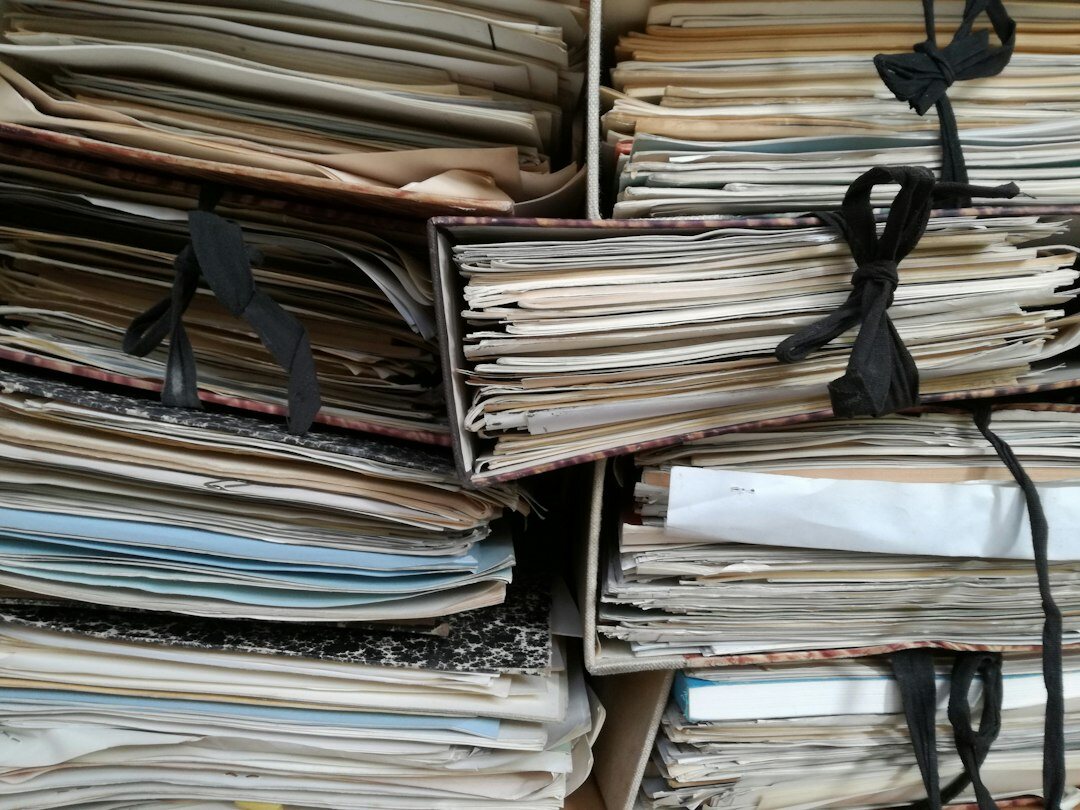 detective reading old case files