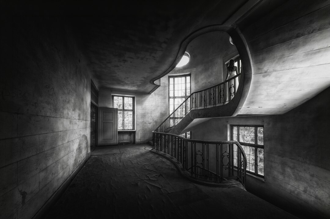 empty corridor in old house